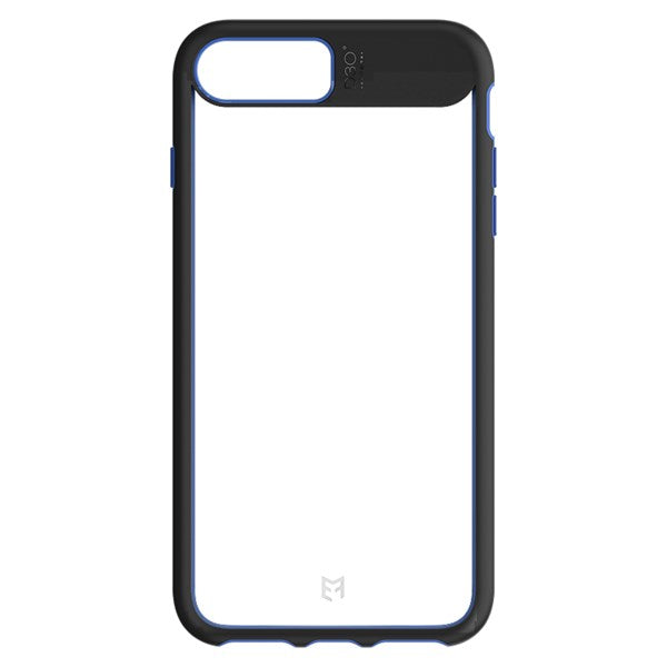 EFM Aspen D3O Case Armour suits iPhone 8 Plus/7 Plus/6s Plus - Crystal/Black Blue