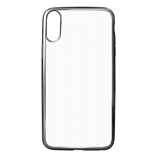 Cleanskin TPU Case Metalic Bumper iPhone X - Clear/Black