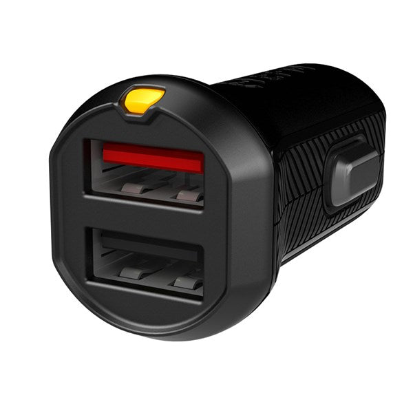 EFM Car Chgr 3.4A Dual USB Rapid Charge NO CABLE - Black