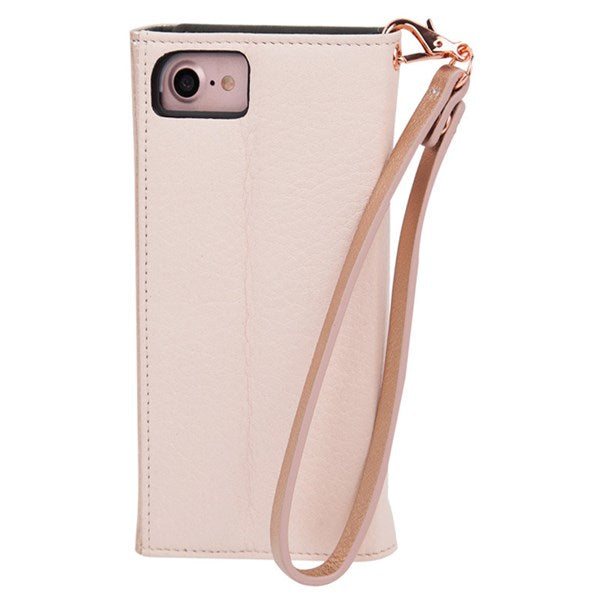 Case-Mate Wristlet Folio Case suits iPhone 6 Plus/6S Plus/7 Plus/8 Plus - Rose Gold