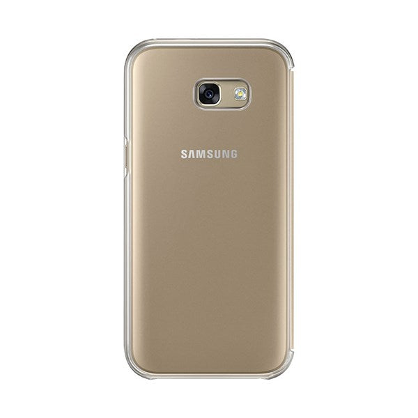 Samsung Clear View Case suits Samsung A5 2017 - Gold