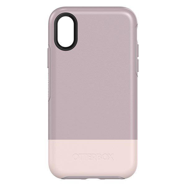 OtterBox Symmetry Case suits iPhone X - White/Pale Mauve