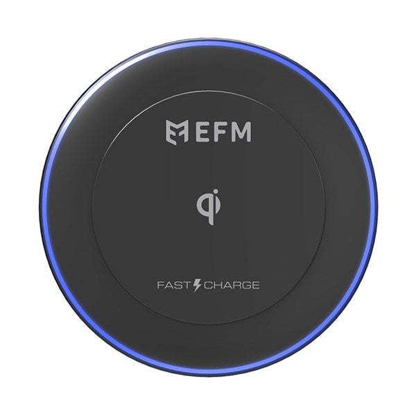 EFM Qi Certified 10w Wireless Charge Pad - Black