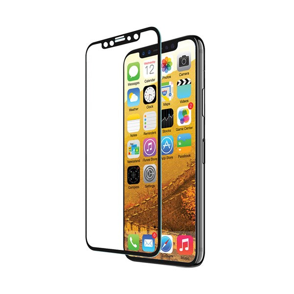 EFM Curved Sapphire Glass Screen Armour suits iPhone X - Clear/Black