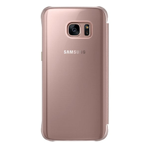 Samsung Clear View Case suits Samsung Galaxy S7 - Pink
