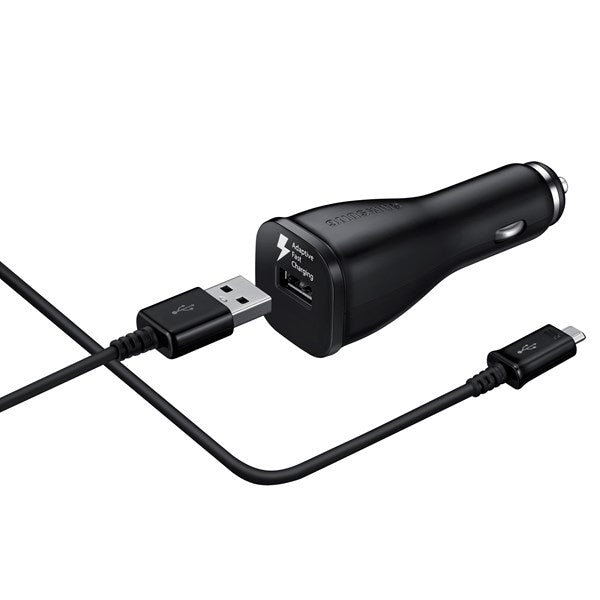 Samsung Micro USB 9V Fast Charge Vehicle Charger - Black