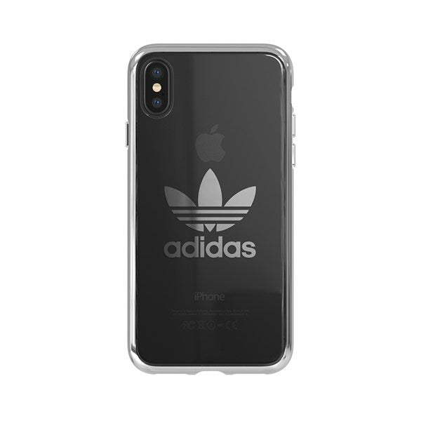 Adidas Originals Clear Case suits iPhone X - Silver Logo