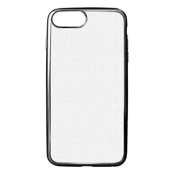 Cleanskin TPU Case Metalic Bumper iPhone 8/7/6S/6- Clear/Black