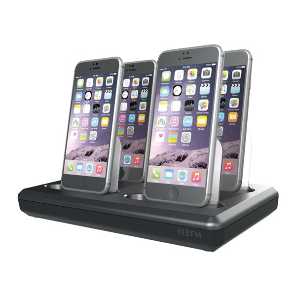 EFM 4 + 2 Charge Hub - Apple MFi Approved V2 Black